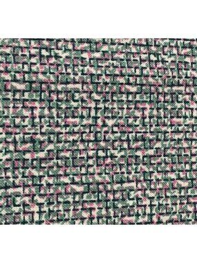 Woven Cotton Fabric 1/2 Yard x 44" Pink & Green Cotton Material
